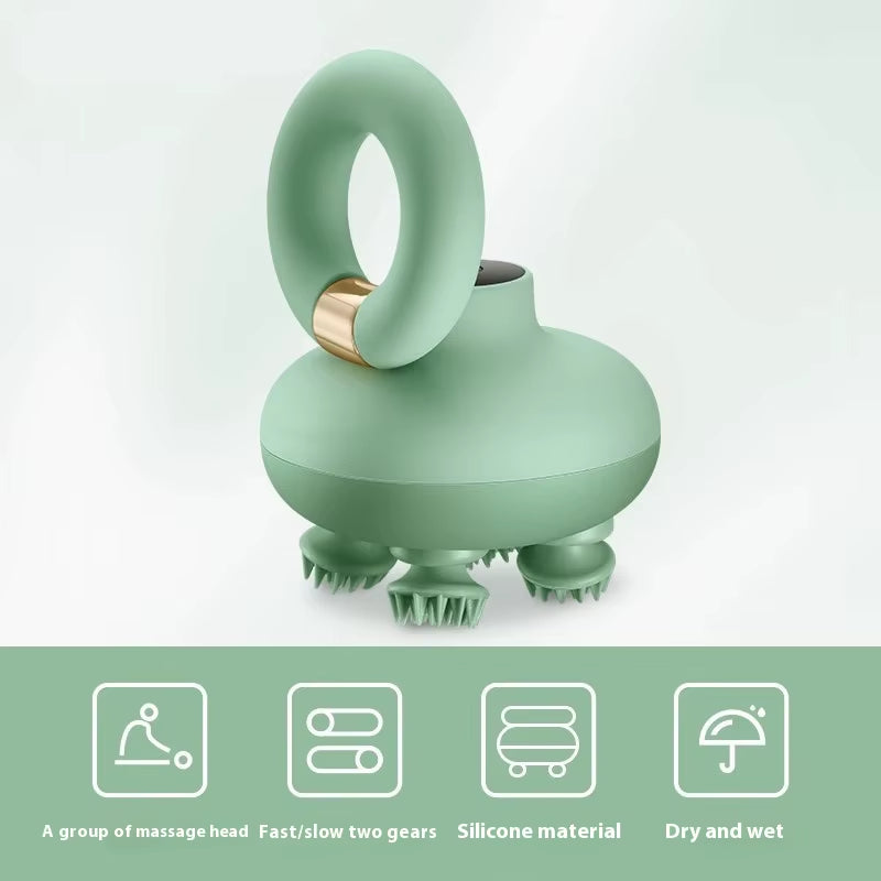 Pet Bath Brush Silicone Adult Baby Baby Cat Dog Massage Brush Multi-Functional Shampoo Bath Massager, Head Massager